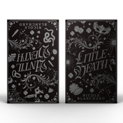 Two black book covers for Until Death and Little Death by Nicole Blanchard