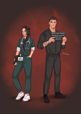 Tessa & Gracin Character Art Print