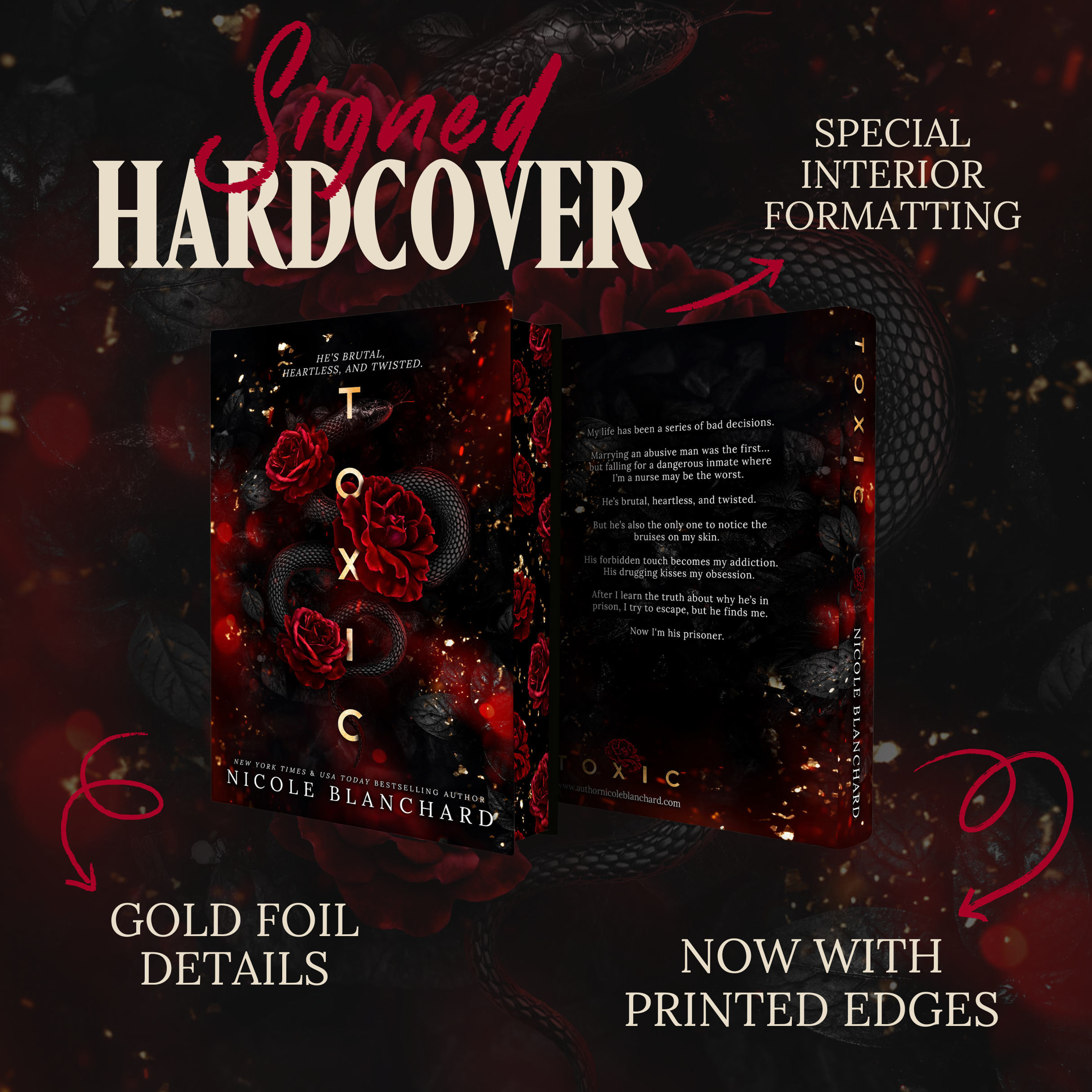 Toxic Gold Foil Hardcover with Printed Edges